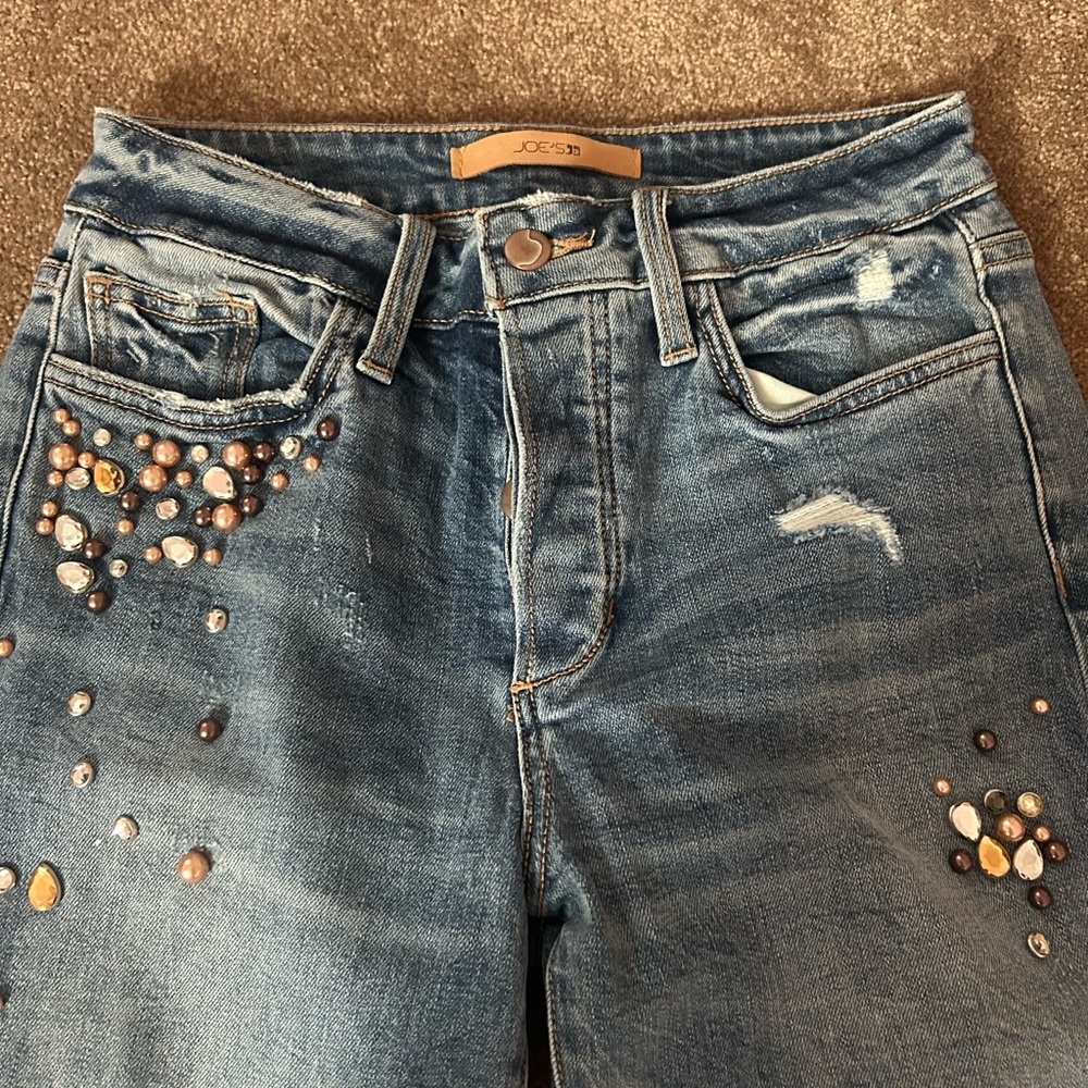 Joe's Jeans Women's Blue Embellished Jeans